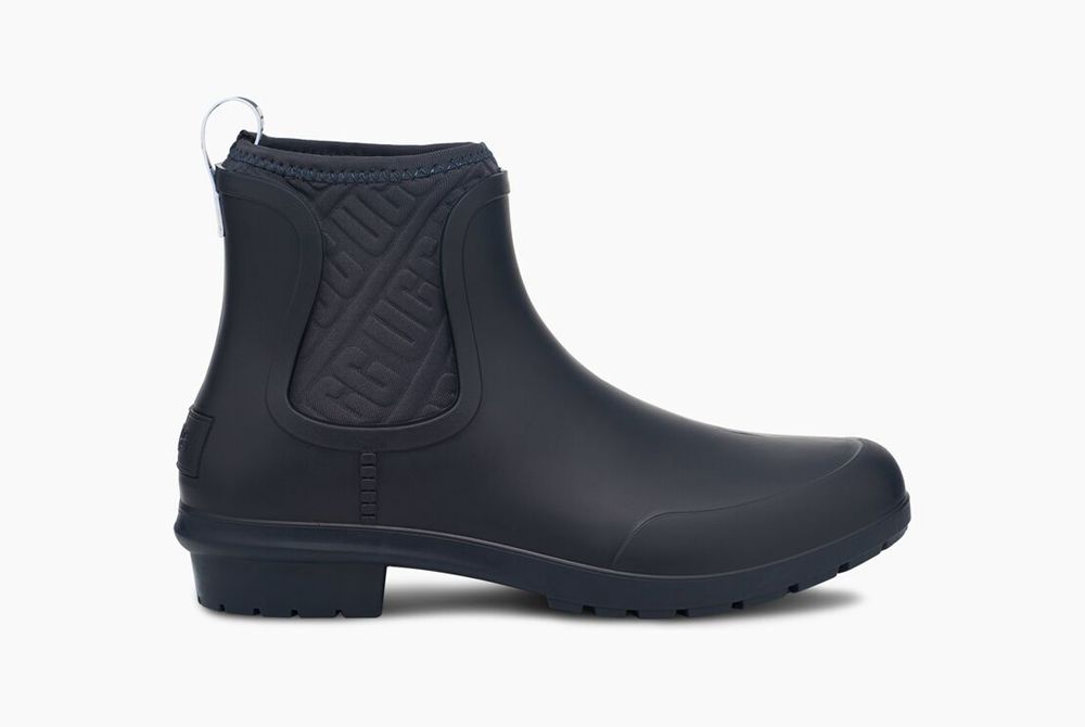 Ugg Chevonne - Womens Rain Boots - Navy - NZ (7063YKRAZ)